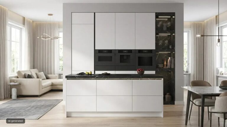 Siemens Hausgeräte: helle Küche mit Kochinsel und Geräten der Matt Edition