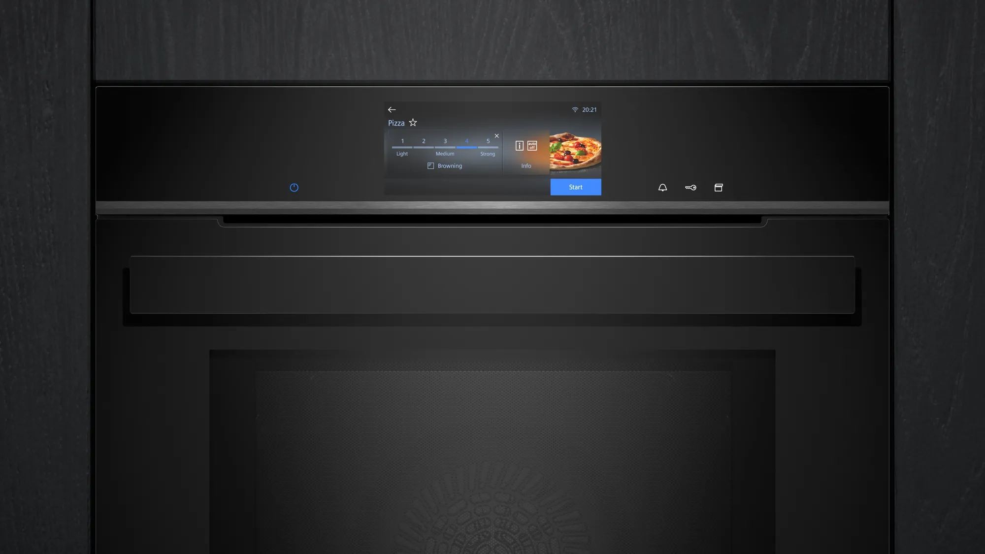Siemens iQ700 Backofen mit Display in Schwarz