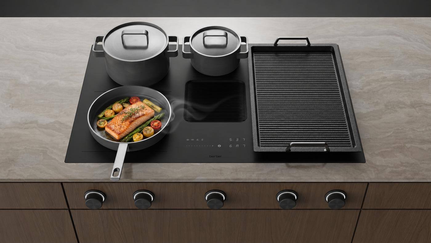 berbel Downline Five mit fünf Kochzonen und Grillplatte